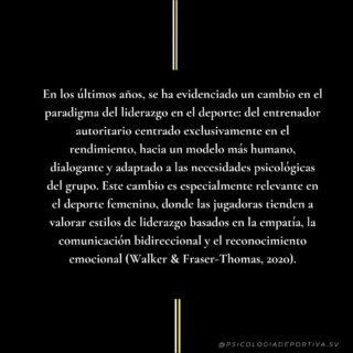 El liderazgo en el deporte evoluciona. Cada vez más entrenadores/as entienden que para alcanzar el rendimiento hay que empezar por el bienestar. 

En el deporte femenino, esta transformación no solo es necesaria: es urgente.

📚 Walker & Fraser-Thomas (2020)