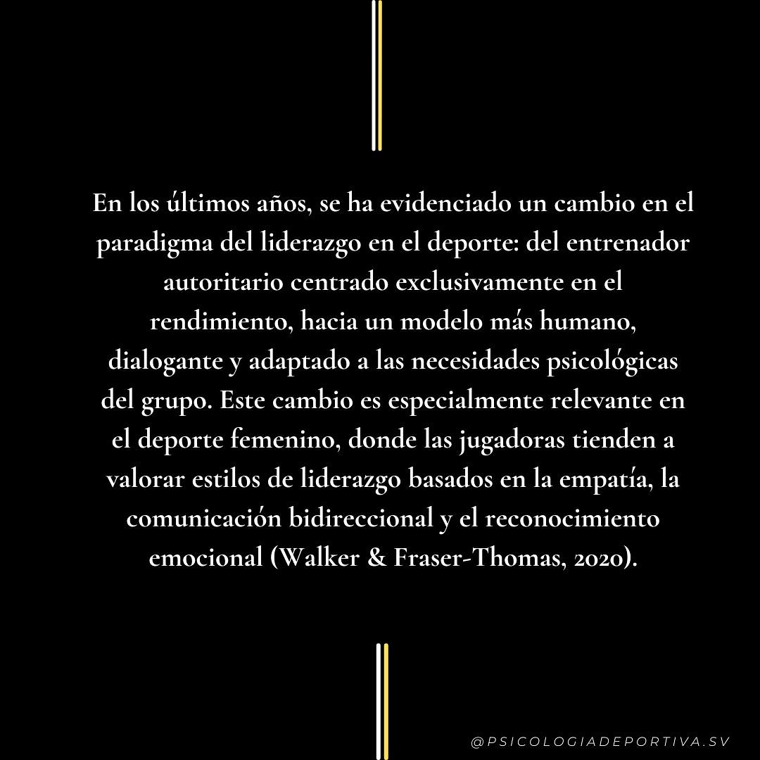 El liderazgo en el deporte evoluciona. Cada vez más entrenadores/as entienden que para alcanzar el rendimiento hay que empezar por el bienestar. 

En el deporte femenino, esta transformación no solo es necesaria: es urgente.

📚 Walker & Fraser-Thomas (2020)