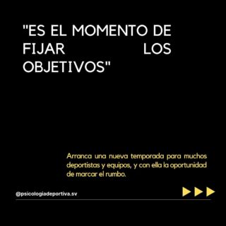 Cuando deportistas y entrenadores/as marcan objetivos juntos, no solo definen el rumbo de la temporada… también construyen motivación, unión y éxito colectivo 

Y si no sabes por dónde empezar, en Psicología Deportiva SV te ayudamos.

👉 Desliza y descubre cómo fijar metas claras con el método SMART.